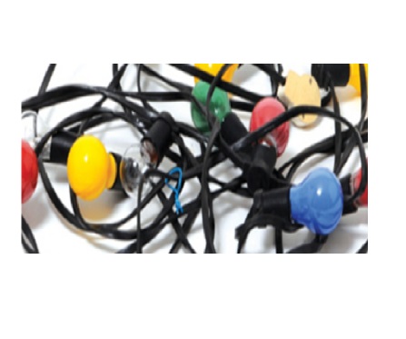 גירלנדה בתי נורה כבלים