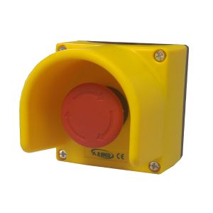 לחצן פטריה + הגנה ממגע מקרי, משתחרר בסיבוב NO+NC