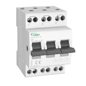 מפסק מחליף 1-0-2 לפס 415V 25A 3P , דגם EKCS101 3P25