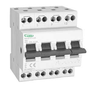 מפסק מחליף 1-0-2 לפס 415V 25A 4P , דגם EKCS101 4P25