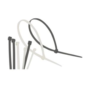 חבק פלסטיק לבן (100 יח') 100X2.5, דגם AR10025