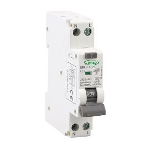 פחת משולב מא"ז  RCBO 10KA 30ma 1P+N 10A Type A, דגם EKL9-40H