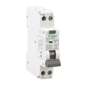 פחת משולב מא"ז  RCBO 10KA 30ma 1P+N 16A Type A, דגם EKL9-40H