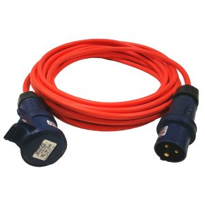 כבל מאריך 10 מטר לתעשייה 3x16A CE, כבל בטרפלקס 3x2.5
