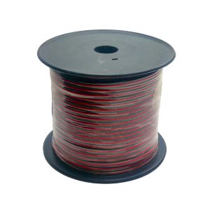 חוט רמקול  (שחור/אדום ) 2X0.5מ"מ  אורך 100מטר