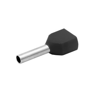 סופיות מבודדות לחוט כפול 8-1.5 ממ (שחור) (100 יח')