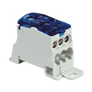 מהדק הסתעפות לפס 200A, כניסה 10-70 מ"מ, כניסה 6-16 מ"מ 4X, יציאה 2.5-16 מ"מ 6X