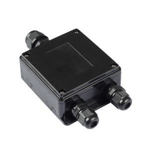 קופסא מוגנת מים 9x9 IP68 ס"מ + 3 אנטיגרונים ואוזני תלייה, דגם B99W3