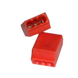 מהדק 3 חיבור מהיר 3X1.5-2.5 כתום (100 יח')