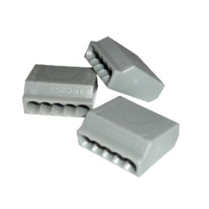 מהדק 5 חיבור מהיר 5X1.5-2.5 אפור (100 יח')