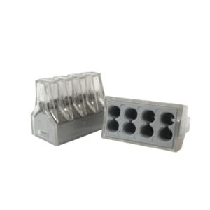 מהדק חיבור מהיר 8 כניסות לחוט 1.5-2.5, 2 קומות (50 יח')