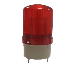 מנורה לד מסתובבת (צ'קלקה ) אדום 230VAC קוטר 95 גובה 129מ"מ
