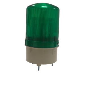 מנורה לד מסתובבת (צ'קלקה ) ירוק 230VAC קוטר 95 גובה 129מ"מ