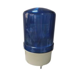 מנורה לד מסתובבת (צ'קלקה ) כחול 230VAC קוטר 95 גובה 129מ"מ