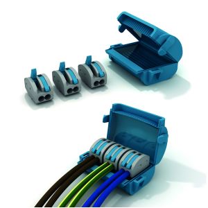 קופסת מגן ג'ל + 3 מהדק מהיר רב פעמי 3X2P, דגם 332