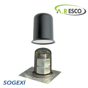 כיסוי תבריג לעמודי תאורה M30, עבור בורג 1/8 1 צול, סט 4 יחידות, דגם KTP30