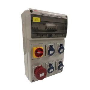 לוח חשמל זמני 6 אביזרים תקן 516+4316, 25A