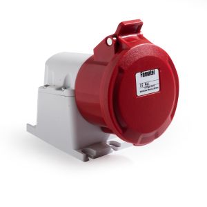 שקע קיר זוויתי 90 230V 50/60Hz 6h, דגם 23297 IP44 3X16A
