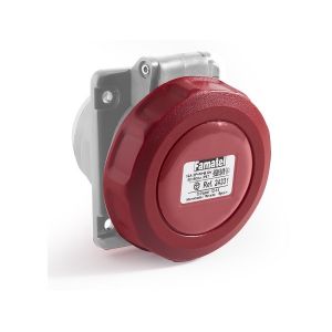 שקע לפנל זויתי 10º מעלות  400V 50/60Hz 6h, דגם 24333 IP67 5X32A