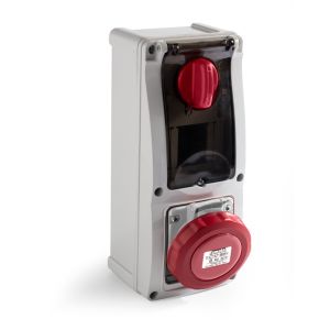 אינטרלוק + מקום למפסק זרם 400V 50/60Hz 6h, דגם 26321 IP67 5X16A