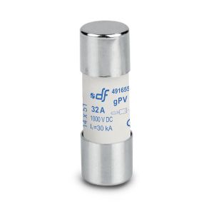 נתיך צילנדר (32A 1000V DC Photovoltaic gPV 14X51 (DF, דגם 491655