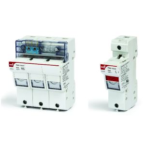 בסיס לנתיך צילנדר (14X51 (DF (גלילי) + לד חיווי 2P PMX, דגם 485210