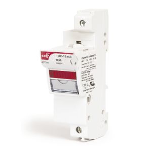 בסיס לנתיך צילנדר (22X58 (DF (גלילי) + לד חיווי 4P PMX, דגם 485313