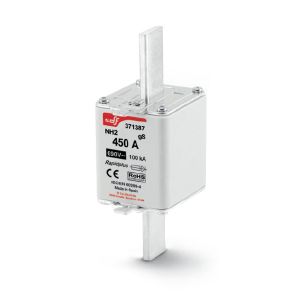 נתיך סכין אולטרה רפיד גודל (NH2 (DF, אופיין 690V 355A gS, דגם 371375