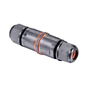 מחבר סטוקי מוגן מים IP68 + מהדק מובנה 3P שתי כניסות לחוט 0.5-1ממ, דגם S3P