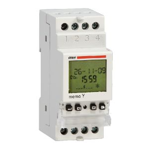 שעון שבת דיגיטלי יומי/שבועי/חודשי/שנתי 2 מודול 25 תוכניות 1CO, דגם Memo Y VE340600