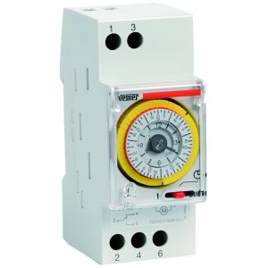 שעון שבת מכני שבועי +  רזרבה, 2 מודול  VE125100 DUET-W 1CO