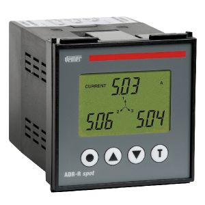 רב מודד לפנל 72X72 מודד אנרגיה, מתח, זרם, תדר, מקדם הספק. תלת פאזי  CT/5A , דגם  ADR-R SPOT VN560900