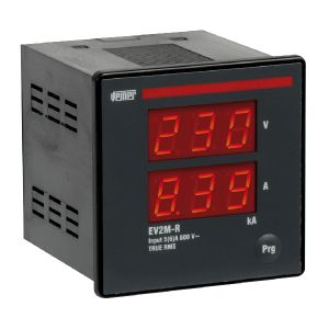 מד זרם ומתח חד פאזי 2 צגים, דגם EV2M-R VM195400