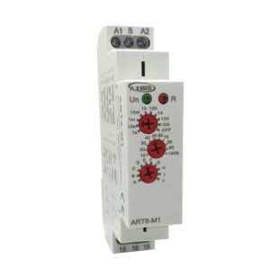 טיימר ממסר 10 פונקציות 1CO , דגם ART8-M1 12V-240V AC/DC