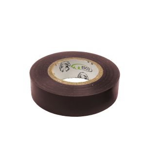 סרט בידוד דביק PVC צר 20מטר חום תקן