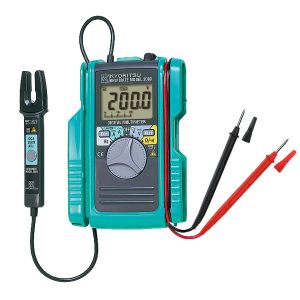 רב מודד עם צבת זרם גשש פתוח עד 60A AC/DC, דגם KM2000