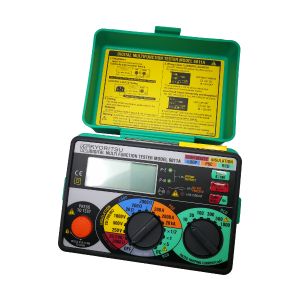 בודק משולב דיגיטלי 5 פונקציות, רציפות, בידוד, לולאת תקלה, זרם קצר צפוי, בודק מכשירי פחת, דגם 6011A