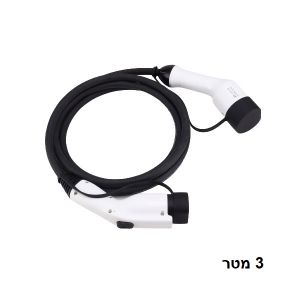 כבל מאריך 3P 22kW 32A Type 2 זכר נקבה 3 מטר