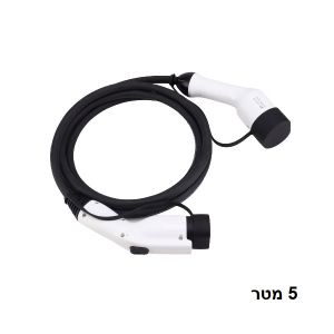 כבל מאריך 3P 22kW 32A Type 2 זכר נקבה 5 מטר