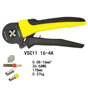 לוחץ סופיות רצ'ט מרובע דגם משופר 0.08-16 ממ''ר, דגם VSC11 10-6A