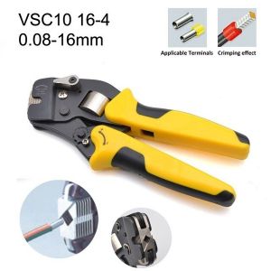 לוחץ סופיות רצ'ט מרובע קידמי דגם משופר 0.08-16 ממ''ר, דגם VSC10 16-4