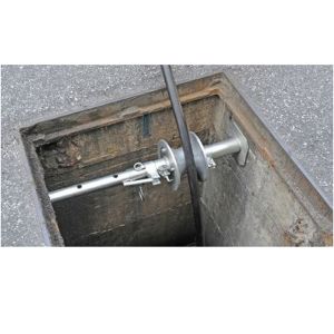 מוט מתכוונן 60-100 ס"מ ירידה לשוחה + גלגלת, דגם ARSA610