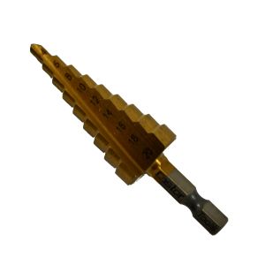מקדח מדורג טיטניום תואם אימפקט 4-20 ממ, דגם CT-4-20HSS