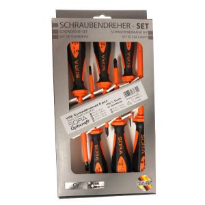 סט 6 מברגים מבודדים לחשמל 1000V VDE ת.גרמניה, דגם חדש 2016 67630N