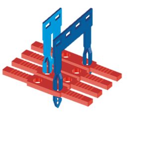 מגשר למהדק 2 קומות 2.5 ממ"ר 50 קטבים, דגם PTC/2/00