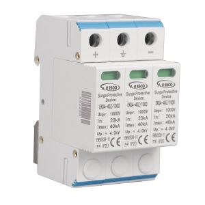 מגן מתח יתר / מגן ברקים למערכות סולאריות 1000VDC PV, דגם  EKU4-40Z/1000
