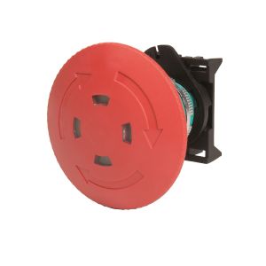 ראש לחצן פטריה ננעל משתחרר בסיבוב קוטר 60+אינדיקציה במצב נעילה, דגם PPFN1R6S