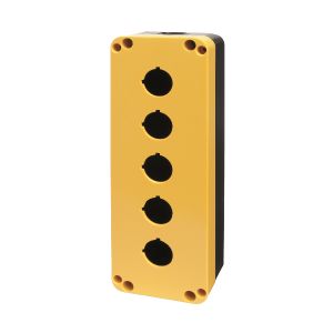 קופסא ל-5 מקום צהוב/שחור לקוטר 22, מוגן מים, דגם PQ05K