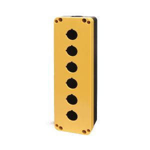 קופסא ל-6 מקום צהוב/שחור לקוטר 22, מוגן מים, דגם PQ06K