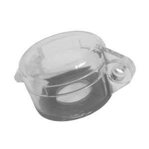 כיסוי הגנה + נעילה ללחצנים קוטר 22 שקוף 37x55